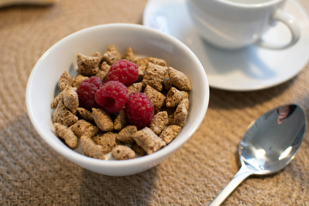 bowl of cereal with berries