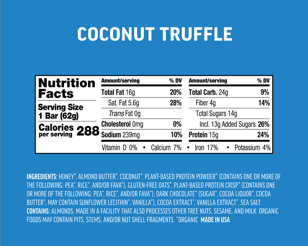 Coconut Truffle Protein Bar