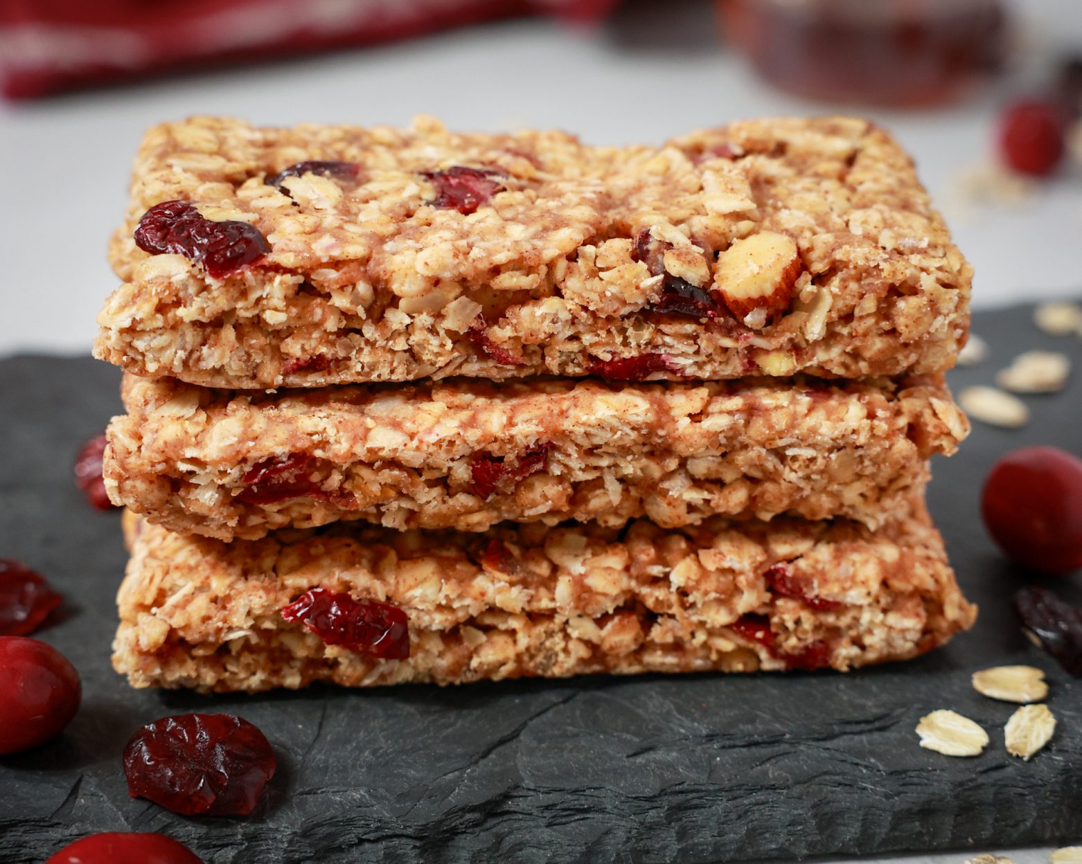 Oatmeal Cranberry & Almond Bars