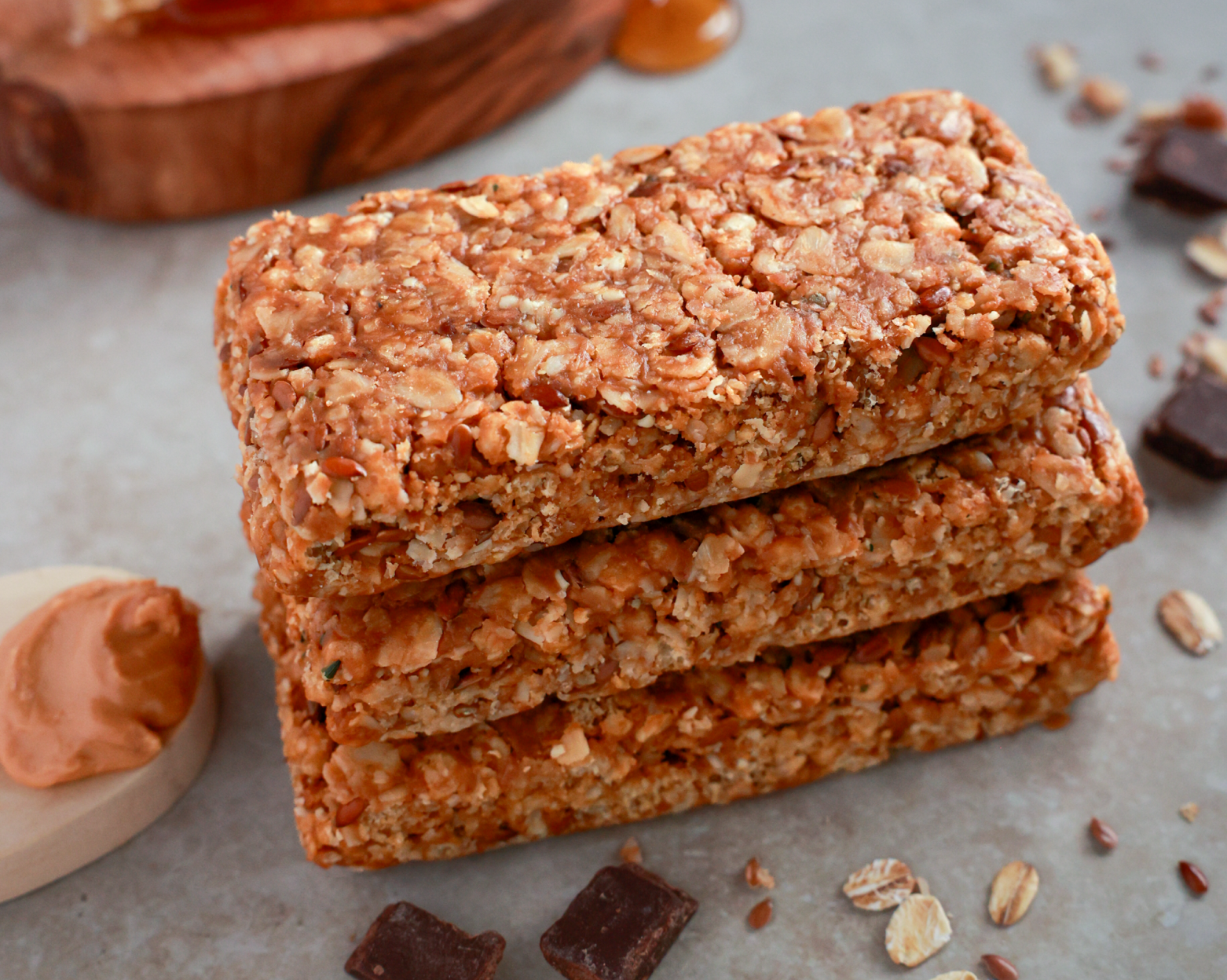 Peanut Butter Hemp & Flax Bars