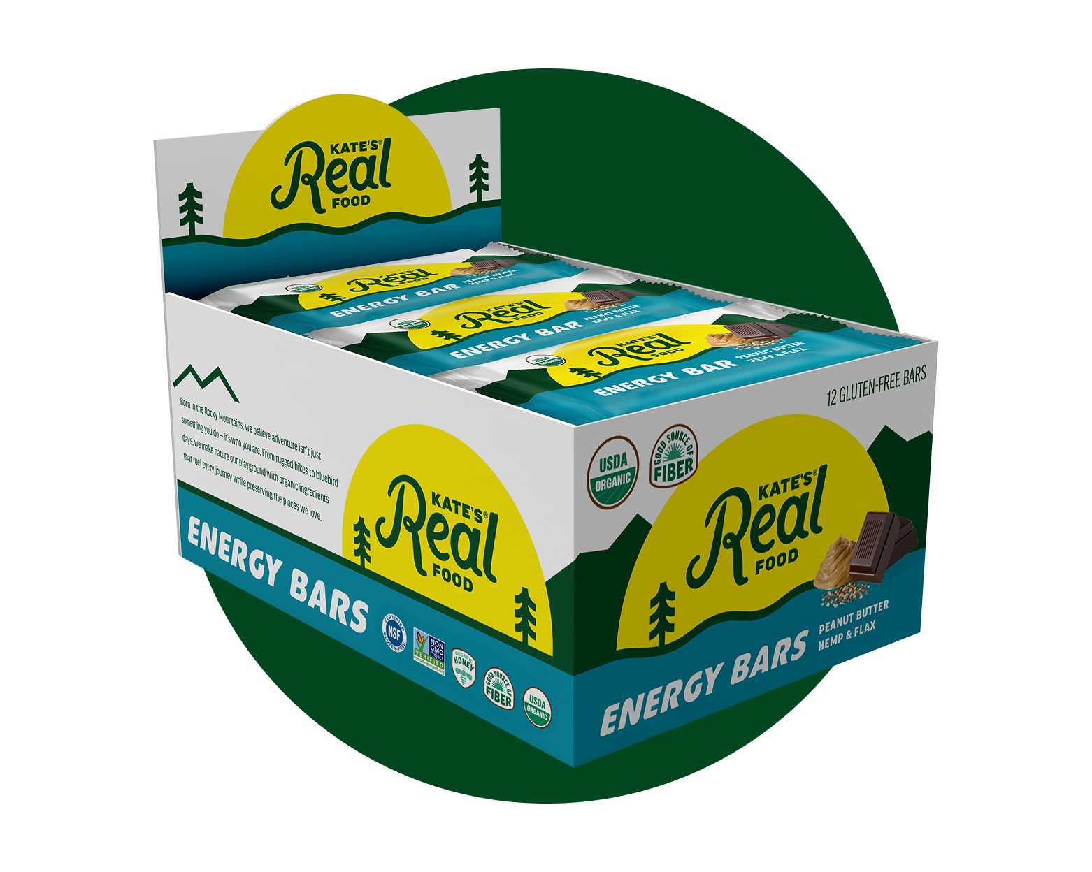 Peanut Butter Hemp & Flax Bars