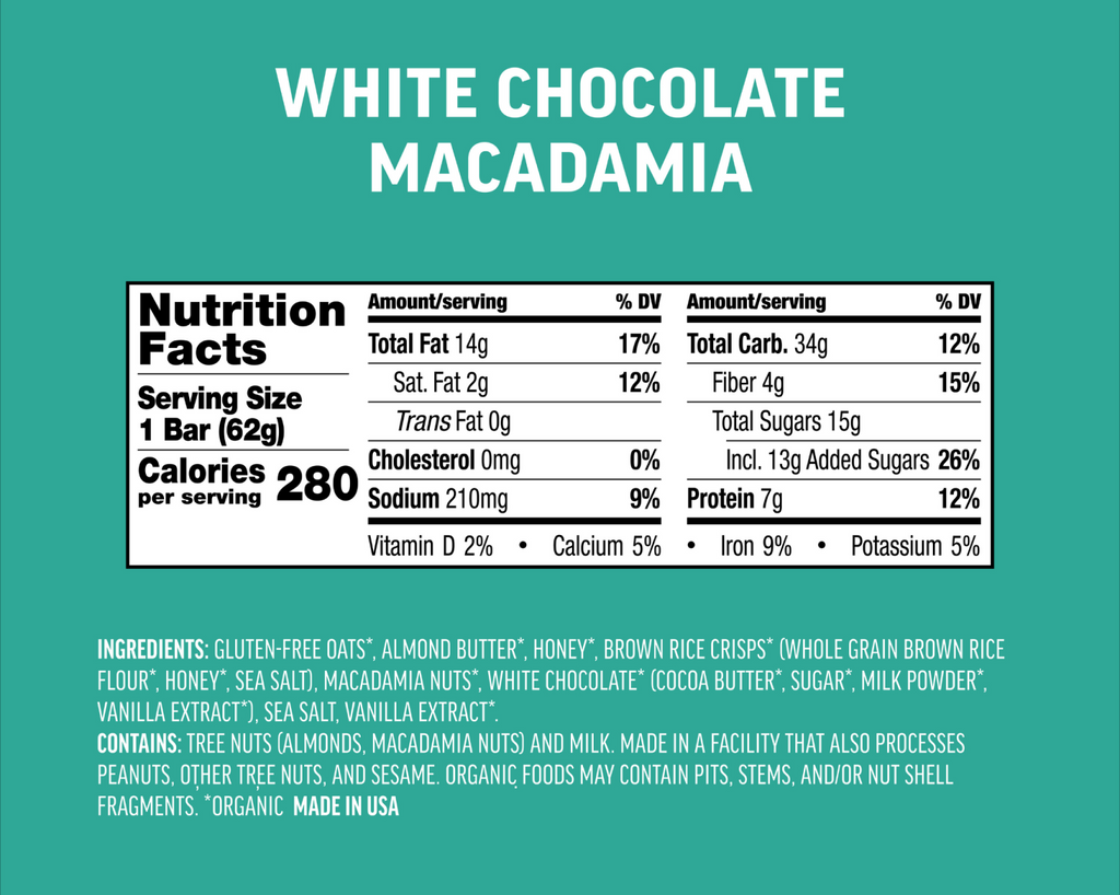 White Chocolate Macadamia Bars