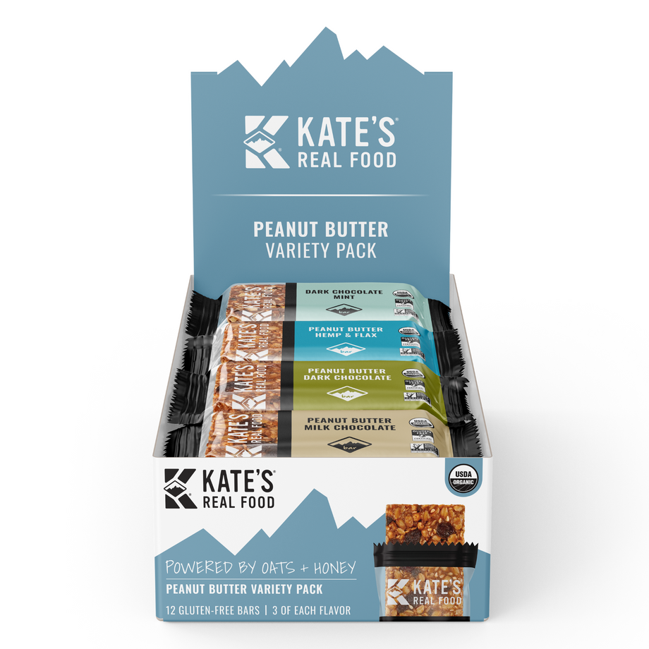 Kate's Real Food Peanut Butter Milk Chocolate Mini Snack Bars